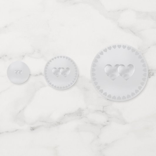 Elegant Happy Jubileum Confetti (Achterkanten)