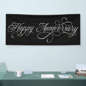 Elegant Happy Jubileum script Spandoek (Beurs)