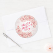 Élégant Happy Mère's Day Floral Frame Sticker (Enveloppe)