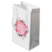 Elégant Happy Mère's Day Floral Wreath Cadeau Sac  (Dos Angle)