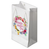Elégant Happy Mère's Day Floral Wreath Cadeau Sac  (Devant Angle)