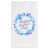 Elégant Happy Mère's Day Floral Wreath Cadeau Sac  (Dos)