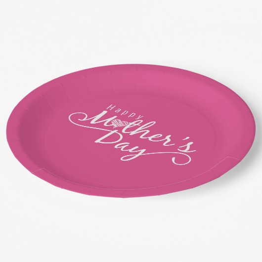 Elegant Happy Moederdag Calligraphy Papier Bord (Gekanteld)