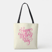 Elegant Happy Moederdag | CANVAS TAS (Achterkant)