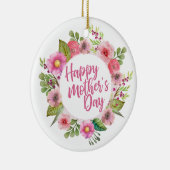Elegant Happy Moederdag Floral | ORNAMENT (Rechts)