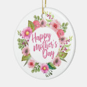 Elegant Happy Moederdag Floral | ORNAMENT (Links)