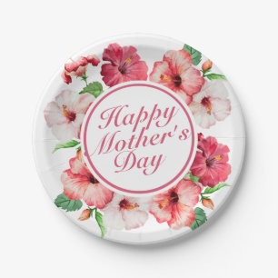 Elegant Happy Moederdag Floral Paper Bord
