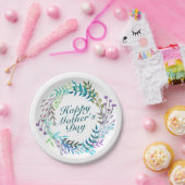 Elegant Happy Moederdag Floral Paper Bord (Feest)