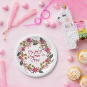 Elegant Happy Moederdag Floral Paper Bord (Feest)