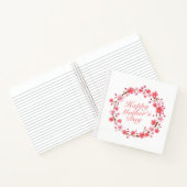 Elegant Happy Moederdag Floral Wreate Notitieboek (Binnen)
