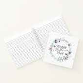 Elegant Happy Moederdag Floral Wreate Notitieboek (Binnen)