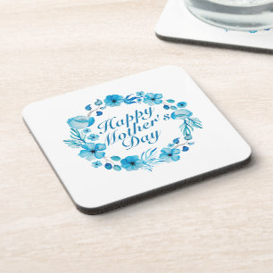 Elegant Happy Moederdag Floral Wreate Onderzetter