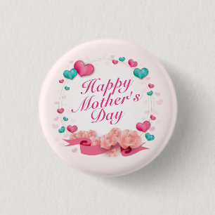 Elegant Happy Moederdag Snoep Hearts Button