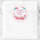 Elegant Happy Moederdag Snoep Hearts Sticker (Tas)
