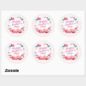 Élégant Happy Mother's Day Candy Hearts Sticker (Feuille)