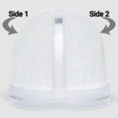 elegant happy new year 2026 snow globe (Côté)