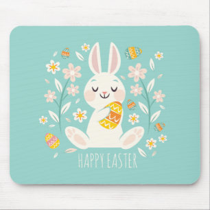 Elegant Happy Paaster Bunny   Mousepad Muismat