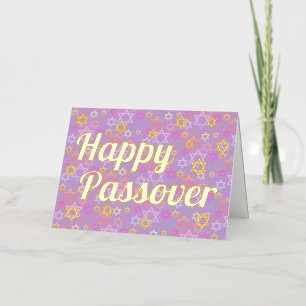 Elégant Happy Passover Plié Foil Carte de vacances
