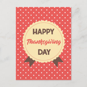 Elegant Happy Thanksgiving Day Feestdagenkaart