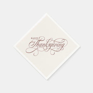 Elegant Happy Thanksgiving-script Servet