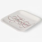 Elegant Happy Thanksgiving scriptontwerppapier Papieren Bordje (Gebogen)