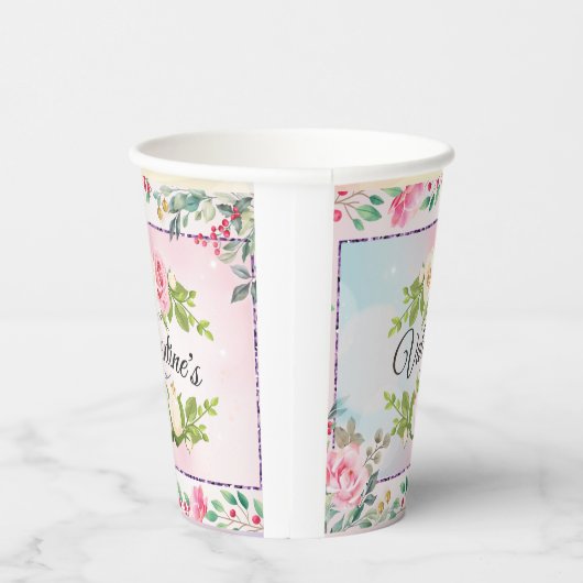 Elegant Happy Valentine's Day Papieren Bekers (Rechts)