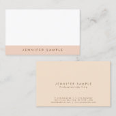 Elegant Harmonic Colors Professional Clean Plain Visitekaartje (Voorkant / Achterkant)