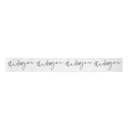 Elegant hart dank u geschenk wikkelen groen wit lint