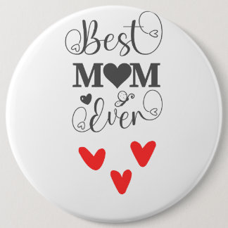 Elegant hart- en vlinderontwerp voor Moederdag Ronde Button 6,0 Cm