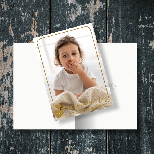 Elegant hart ingelijst foto Valentijn Kaart