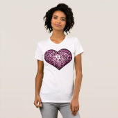Elegant hart silhouet t-shirt (Voorkant volledig)