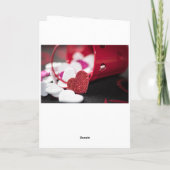Elegant hart voor Valentijnsdag Feestdagen Kaart (Achterkant)