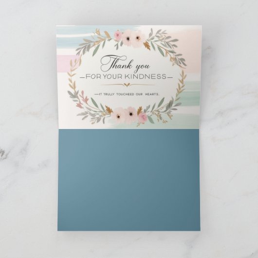 Elegant - Hartelijk dank - Kaart (Binnen)