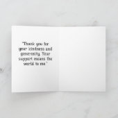 Elegant - Hartelijk dank - Kaart (Binnen)