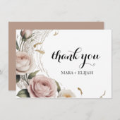 Elegant - Hartelijk dank - Kaart (Voorkant / Achterkant)