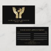 Elegant Healing Hands Yin Yang symbool Visitekaartje (Voorkant / Achterkant)