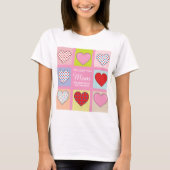 Elegant Heartful Moeder Day Design T-shirt (Voorkant)