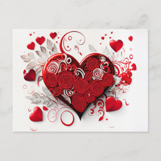 Elegant Hearts Briefkaart