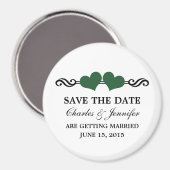 Elegant Hearts sparen de Magneet van de Datum, Gro (Voorkant / Achterkant)