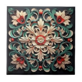 Elegant Hedendaags Kleurrijk Modern Tegeltje (Voorkant)