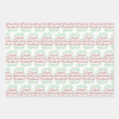 Elegant heeft een Holly Jolly Kerstfeestdag Inpakpapier Vel (Voorkant 2)