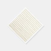 Elegant helder faux goud glitter strepen patroon servetten (Hoek)