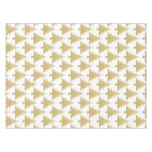 elegant helder goudglitter-kerstboompatroon tafelkleed (Voorkant (Horizontaal))