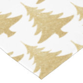 elegant helder goudglitter-kerstboompatroon tafelkleed (Gekanteld)