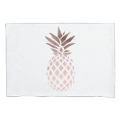 elegant, helder roos goud tropische anananas kussensloop (Voorkant)