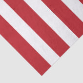 Elegant helderrood en wit gestreept patroon tissuepapier (Detail)