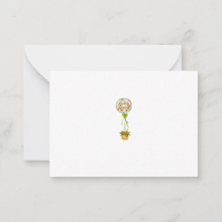 Elegant Hello Baby Shower Thank You Card Notitiekaartje