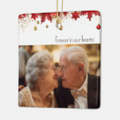 Elegant herdenkingsmonument Kerstmis Keramisch Ornament (Links)