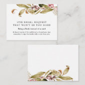 Elegant Herfst Baby shower Book Request Informatiekaartje (Voorkant / Achterkant)