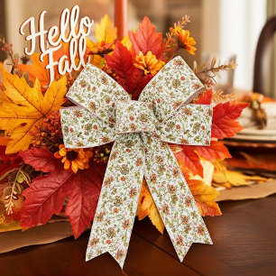 Elegant herfst bloemmotief lint